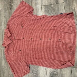 Patagonia Red Casual Button Down Shirt